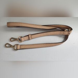 Michael Kors Tan Adjustable Bag Strap with Gold Hardware